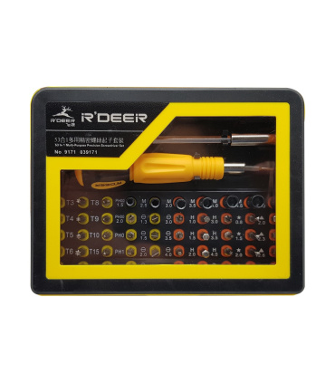 ست پیچ گوشتی موبایلی آردیر R'DEER مدل RT-9171 مجموعه 53 عددی