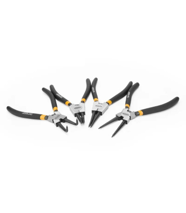 ست 4 عددی انبر خار باز و جمع کن سرراست وکج BLACK PRO دینگشی DINGQI مدل ART28005