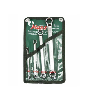 ست آچار 4 عددی ای E دو سر رینگ هنس HANS مدل 160104M