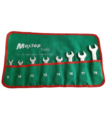 ست آچار 8 عددی یکسر تخت یکسر رینگ جغجغه ای مکس تاپ MAXTOP