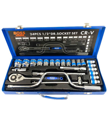 جعبه بکس 24 پارچه درایو 1/2 باس BOSS مدلBS-123T160-24