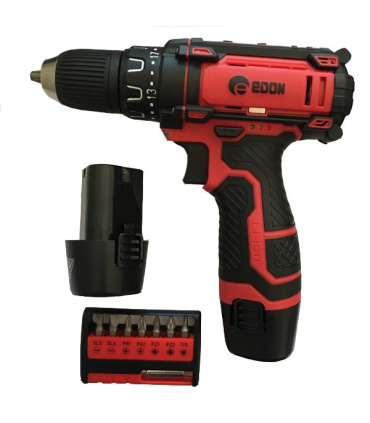 دریل شارژی 12 ولت دوباطری لیتیوم حرفه ای ادون EDON مدل AD-12A سری 2024