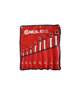 ست آچار 8 عددی دو سر رینگ اینچی جنیوس GENIUS مدل DE-708S