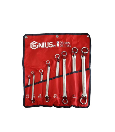 ست آچار 8 عددی دو سر رینگ اینچی جنیوس GENIUS مدل DE-708S