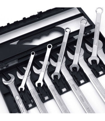 ست آچار 11 عددی یکسر تخت و رینگ اینچی SAE جنیوس GENIUS مدل HS-011S