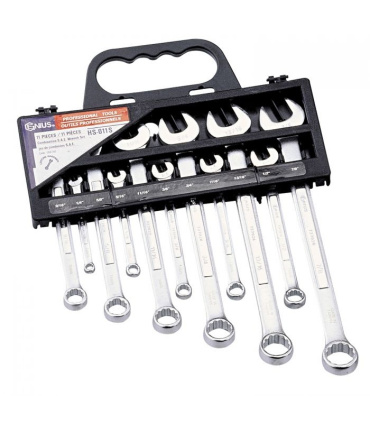 ست آچار 11 عددی یکسر رینگ اینچی SAE جنیوس GENIUS مدل HS-011S