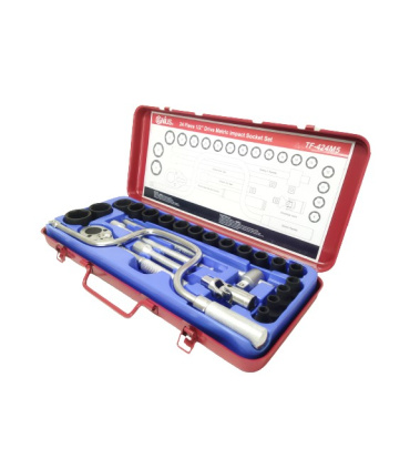 جعبه بکس 24 پارچه فشار قوی مشکی درایو 1/2 جنیوس GENIUS مدل TF-424M