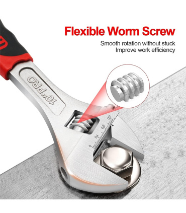 آچار فرانسه سایز 10 اینچ وایساپ WISEUP مدل 030109