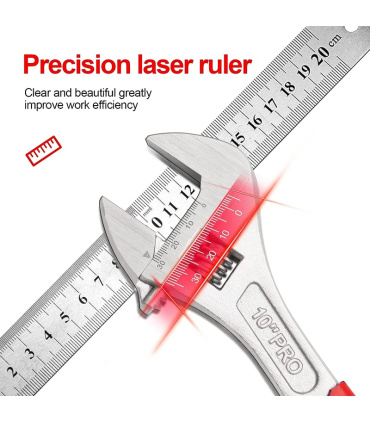 آچار فرانسه سایز 10 اینچ وایساپ WISEUP مدل 030109