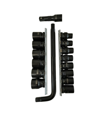 ست بکس بلند ریلی فشارقوی 16 پارچه درایو 1/2 سایز 10تا24 شش پر وایساپ WISEUP مدل 070204