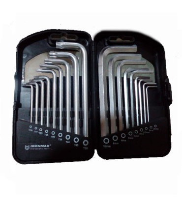 آچار آلن ترکیبی کوتاه کیفی آیرون مکس IRONMAX