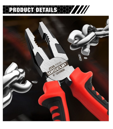 انبردست 8 اینچ حرفه ای وایساپ WISEUP مدل 010103 آمریکا