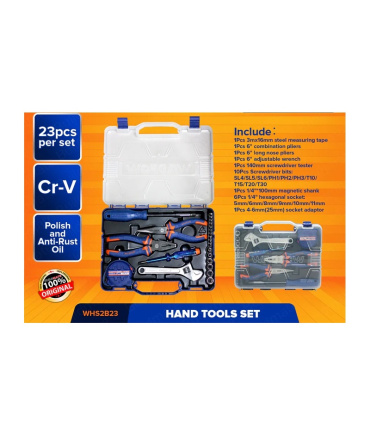 ست جعبه ابزار 23 پارچه وادفو WADFOW  مدل WHS2B23