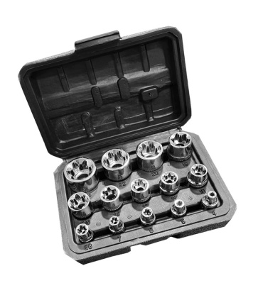 جعبه بکس 14 پارچه ای E درایو 1/4 - 3/8 - 1/2 اسکای SKY