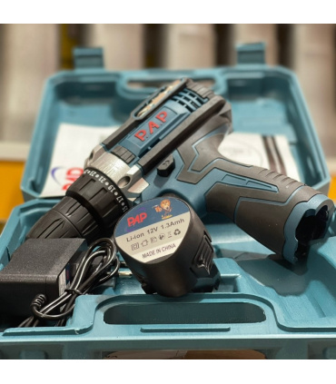 دریل پیچ گوشتی شارژی تک باتری پی ای پی PAP مدل CD-1201 گارانتی دار