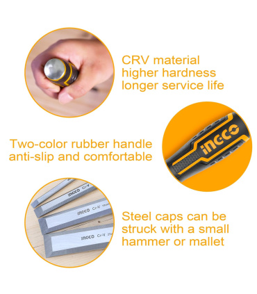 ست 4 عددی مغار ضربه خور حرفه‌ای اینکو INGCO مدل HKTWC0401