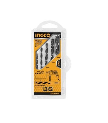 ست مته 5 عددی چوب اینکو INGCO مدل AKDB5055