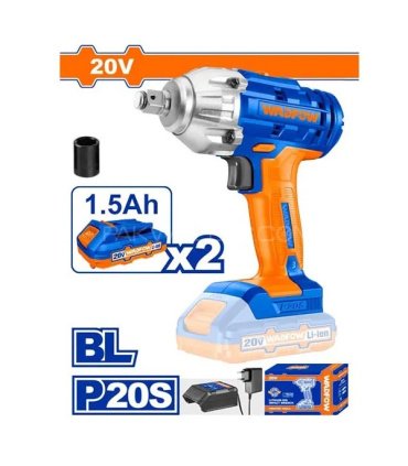 بکس شارژی براشلس 20 ولت دوباتری درایو 1/2 وادفو WADFOW مدل WCD1512