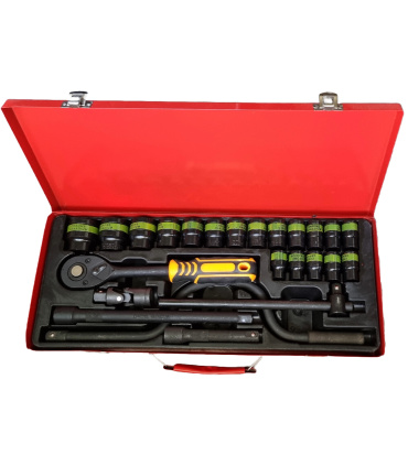 جعبه بکس 24 پارچه فشارقوی درایو 1/2 اینچ تات تولز TAT TOOLS