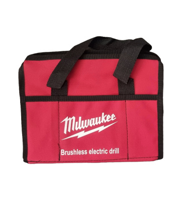 دریل شارژی چکشی براشلس 24 ولت دوباتری سه نظام فلزی میلواکی milwaukee مدل M24