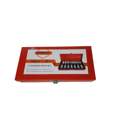 مجموعه 16 عددی ست جعبه بکس ای E و آلن بکسی درایو 1/2 اسرانو SRUNV