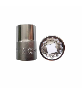 بکس کوتاه سفید 12پر درایو 1/2 سایز 5/8 جنیوس GENIUS مدل 473820