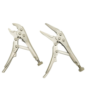 انبر قفلی 4.5 اینچ و انبر قفلی دمباریک 5 اینچ وی تولز VTOOLS مدل VT2169