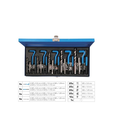 ست 131 عددی فنرهلی کویل، قلاویز با لوازم مربوطه مکسین MAXIN مدل HGRPRO