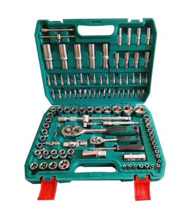 جعبه بکس 108 پارچه درایو 1/4و 1/2 اینچ پارکیسو Parkisoe