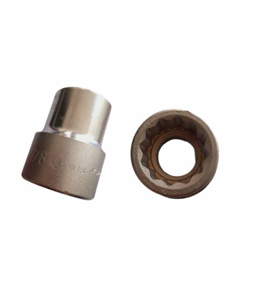 بکس کوتاه اینچی 7/8 (معادل و هک شده 22mm ) 12پر درایو 3/4 جنیوس GENIUS مدل 675228