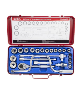 جعبه بکس 24پارچه سفید 6پر درایو1/2 جنیوس GENIUS مدل GS-424M5