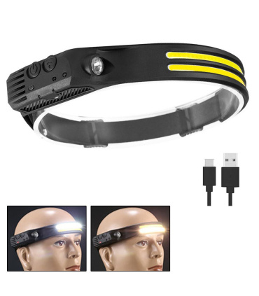 چراغ پیشانی ژله ای سنسوردار COB مدل CB-689-2