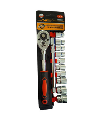 ست آچار بکس 12عددی 8 تا 19 درایو 3/8 ریلی تات تولز TAT TOOLS