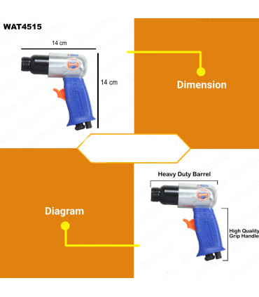 چکش بادی 6 اینچ  وادفو WADFOW مدل WAT4515