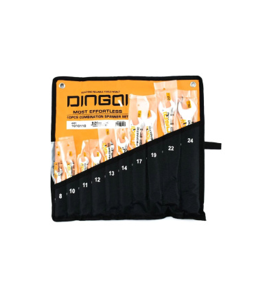 آچار یکسر تخت و یکسر رینگی 10 عددی دینگی DINGQI مدل 1010110