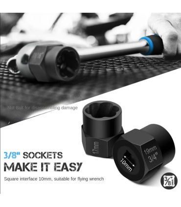 ست بکس حلزونی 11عددی مخصوص پیچ و مهره سرگرد و هرز شده فشارقوی بلکام BELKOM مدل PL14