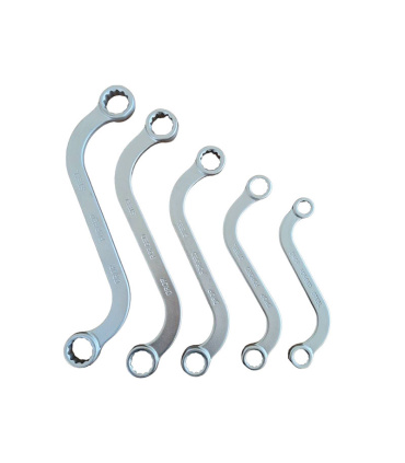 ست آچار 5 عددی دو سر رینگی S تایپ هلالی دیزین DISEN