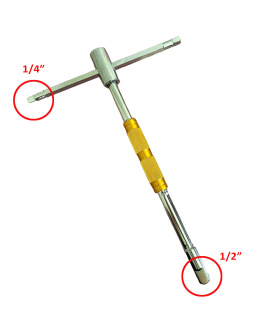 آچار بکس دسته دار / صلیبی تی Tسه درایو 1/4-3/8-1/2 جاپی JPE تایوان