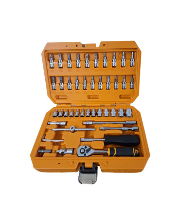 جعبه بکس 46 پارچه حرفه‌ای درایو 1/4 اینچ دینگی DINGQI مدل 14050