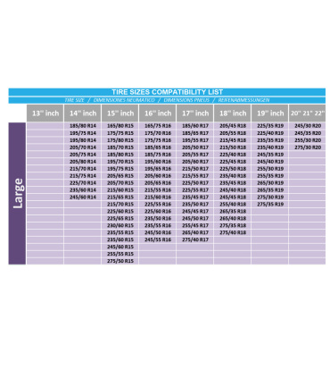 زنجیر چرخ پارچه ای نانو نصب سریع MATTER سایز L اندازه تایر 16تا19 اصل ترکیه (مناسب ماکسیما/مگان/سراتو/MVM/کمری)