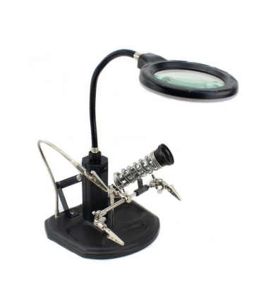 گیره مونتاژ ذره بین دار به همراه پایه هویه TE-802