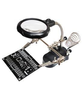 گیره مونتاژ ذره بین دار به همراه پایه هویه TE-801