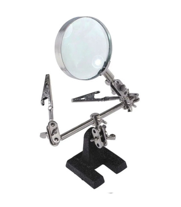 گیره مونتاژ ذره بین دار به همراه پایه هویه TE-805