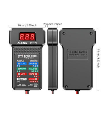 تستر باطری خودرو آننگ ANENG مدل BT171