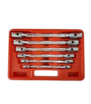 ست آچار 6 عددی دو سر بکسی لولایی 8 تا 19 فورس FORS مدل FS-4263