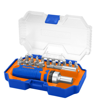 جعبه بیت و پیچ گوشتی 28 عددی سردریلی 1/4 اینچ وادفو WADFOW مدل WSS8B28