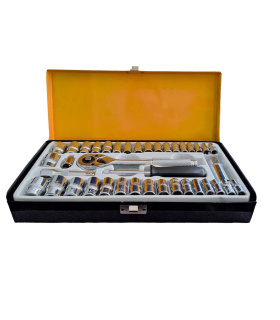 جعبه بکس 40 پارچه اینچی و میلیمتری درایو 1/4 و 3/8 هونگتو HONGTOU