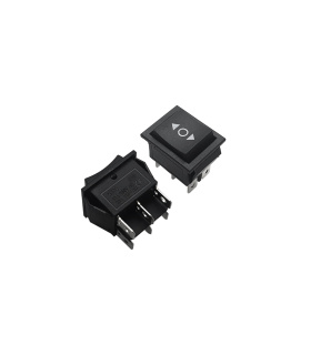 کلید راکر شستی (فشاری) بزرگ سه حالته 6 پین KCD4-203S (فلش بالا پایین دار)