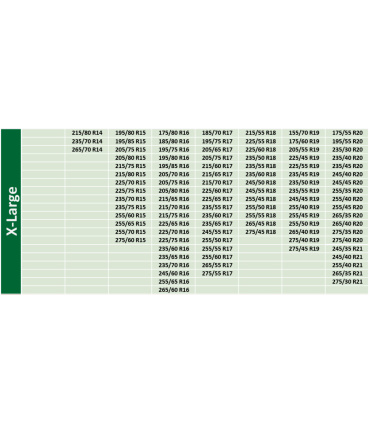 زنجیر چرخ پارچه ای نانو نصب سریع MATTER سایز X-LARGE اندازه تایر 17تا21 اصل ترکیه (مناسب سانتافه،جنسیس،سورنتو)