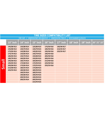 زنجیر چرخ پارچه ای نانو نصب سریع MATTER سایز S اندازه تایر 13تا15 اصل ترکیه (مناسب پژو و ساینا)